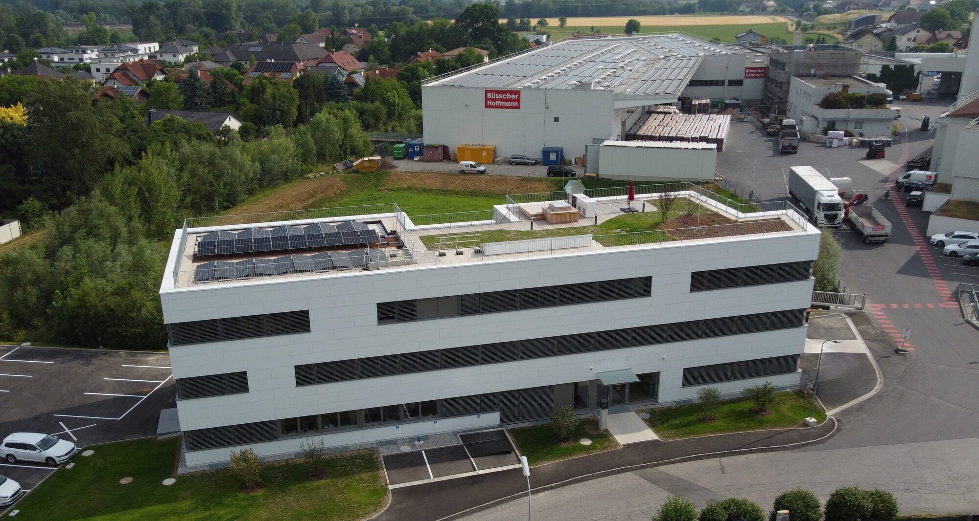 Bürogebäude, PV Anlage